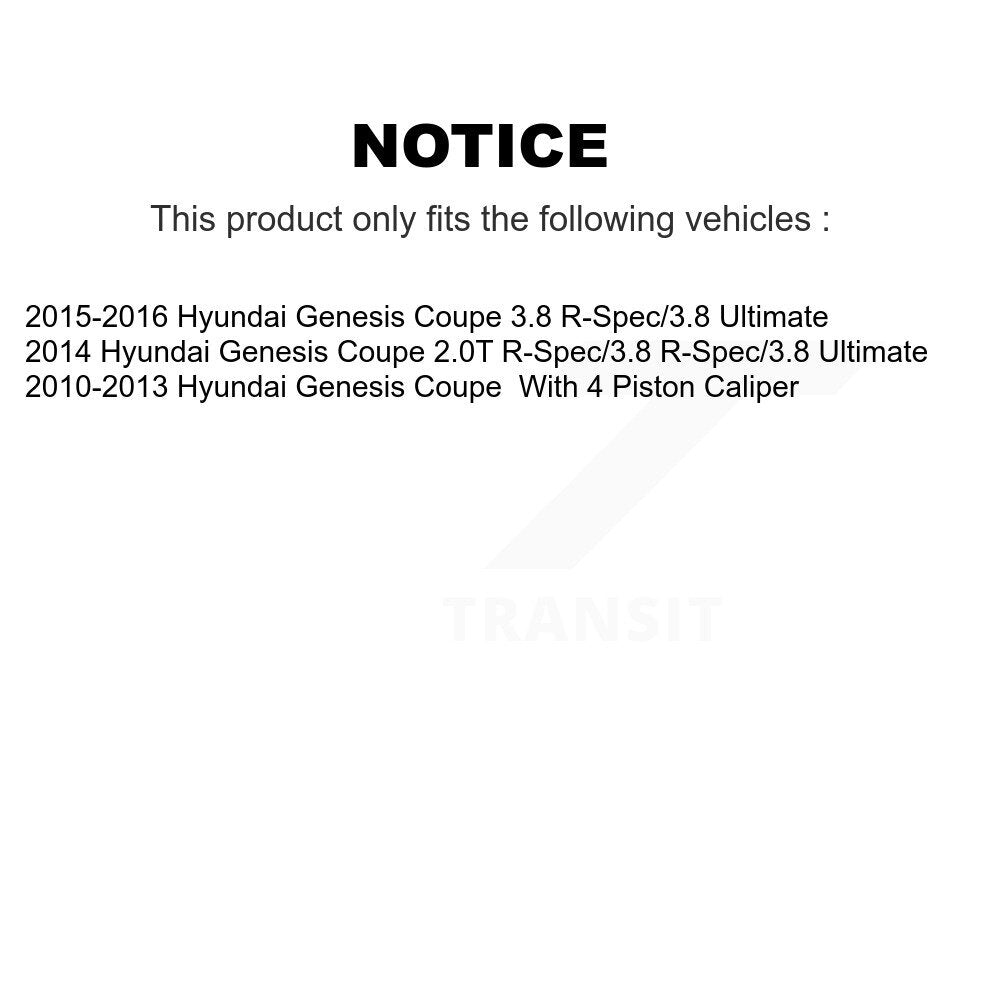 [Avant] Kit de disque (percé rainuré revêtu) de frein pour Hyundai Genesis Coupe KD-100071