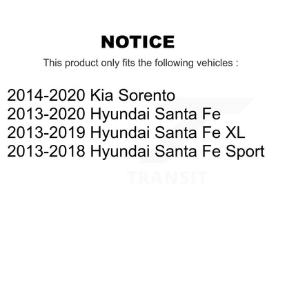 [Avant] Kit de disque (percé rainuré revêtu) de frein pour Hyundai Kia Sorento Santa Fe Sport XL KD-100085