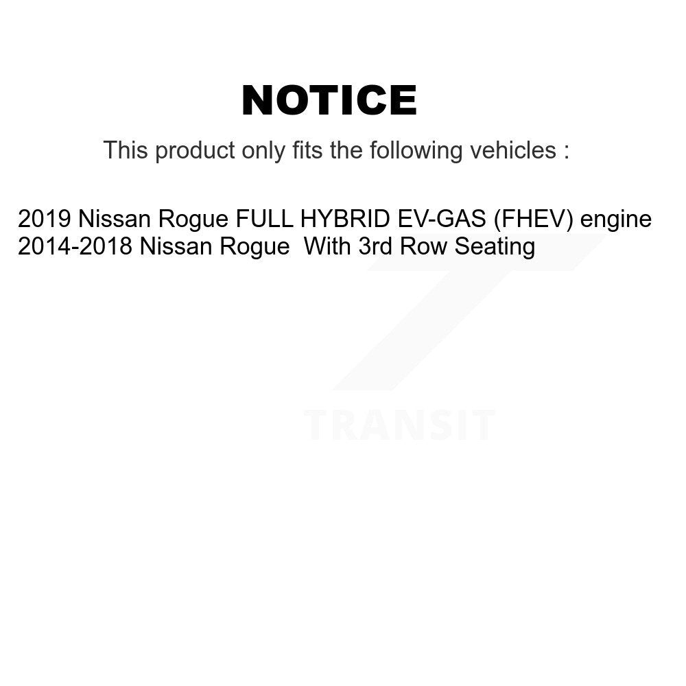 [Avant] Kit de disque (percé rainuré revêtu) de frein pour Nissan Rogue KD-100097
