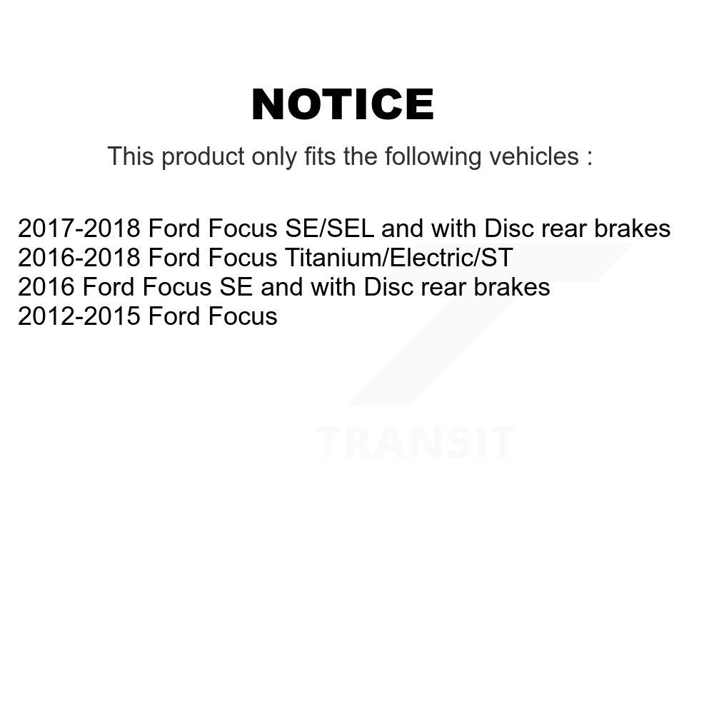 [Arrière] Kit de disque (percé rainuré revêtu) de frein pour Ford Focus KD-100122