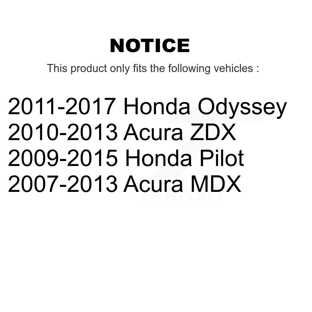 [Arrière] Kit de disque (percé rainuré revêtu) de frein pour Honda Odyssey Pilot Acura MDX ZDX KD-100158