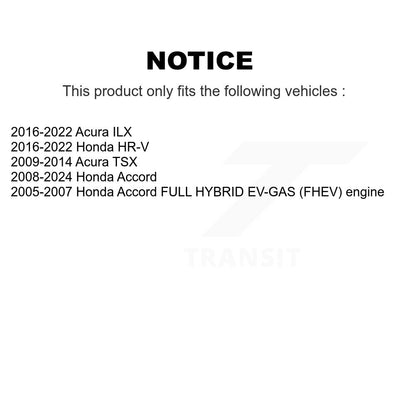 [Arrière] Kit de disque (percé rainuré revêtu) de frein pour Honda Accord HR-V Acura TSX ILX KD-100159