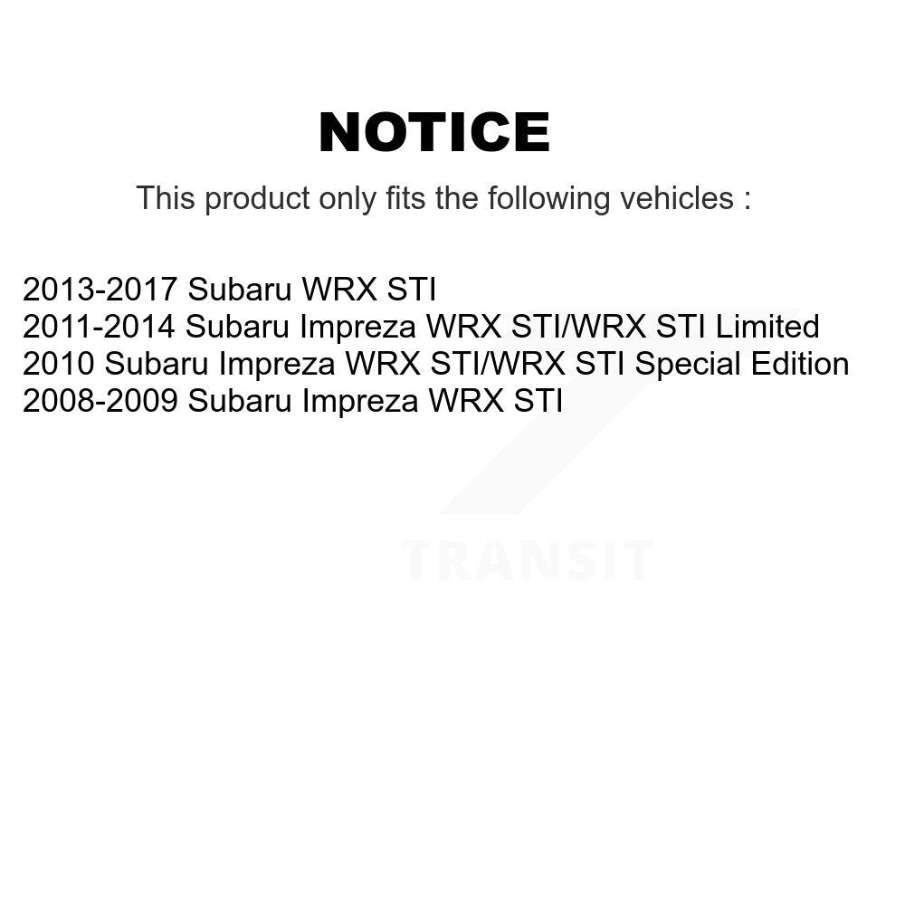 [Arrière] Kit de disque (percé rainuré revêtu) de frein pour Subaru Impreza WRX STI KD-100167