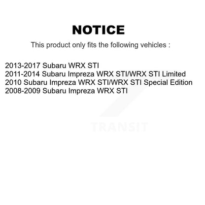 [Arrière] Kit de disque (percé rainuré revêtu) de frein pour Subaru Impreza WRX STI KD-100167