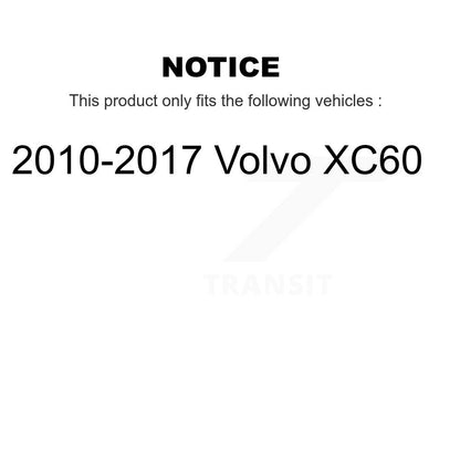 [Arrière] Kit de disque (percé rainuré revêtu) de frein pour 2010-2017 Volvo XC60 KD-100173
