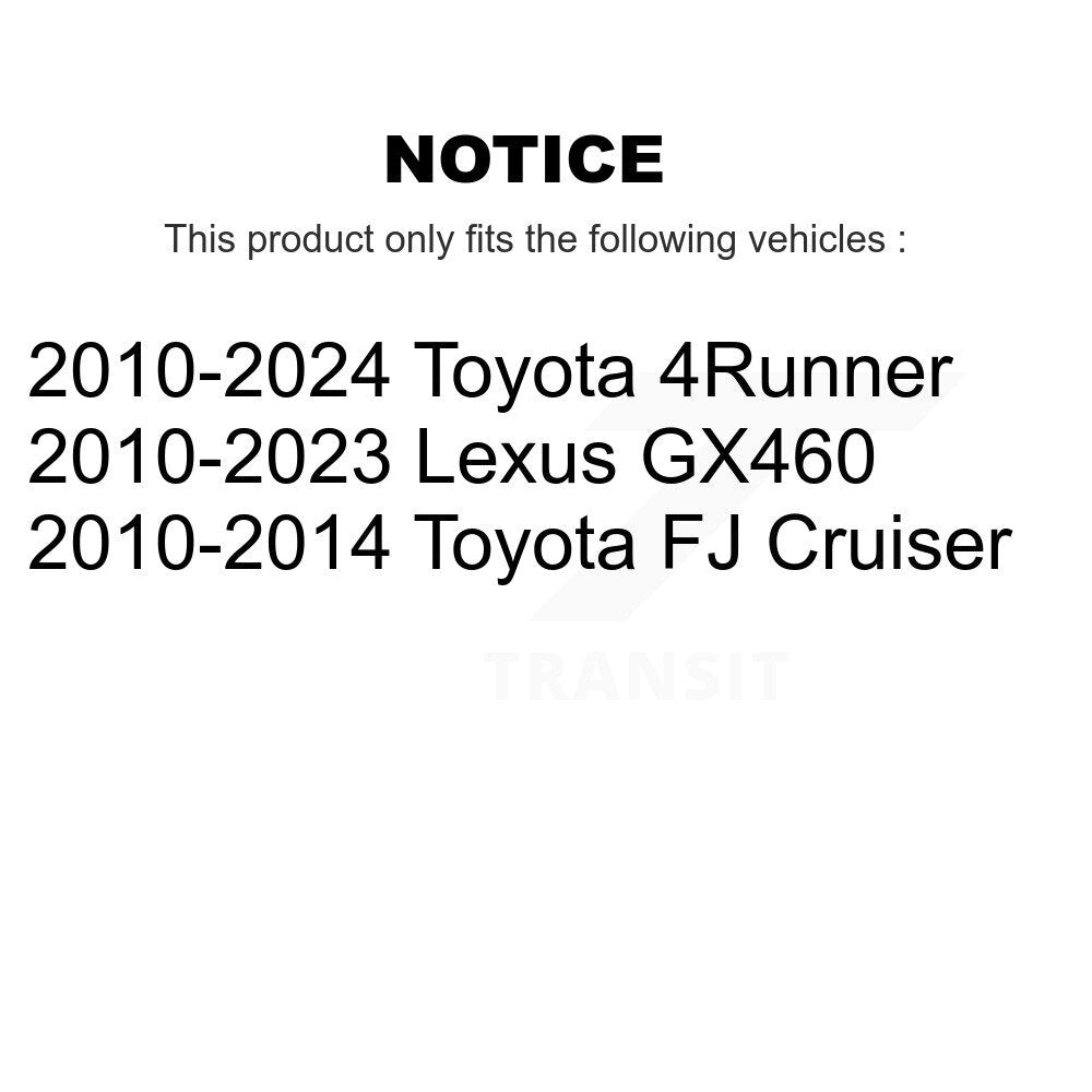 [Arrière] Kit de disque (percé rainuré revêtu) de frein pour Toyota 4Runner Lexus GX460 FJ Cruiser KD-100174