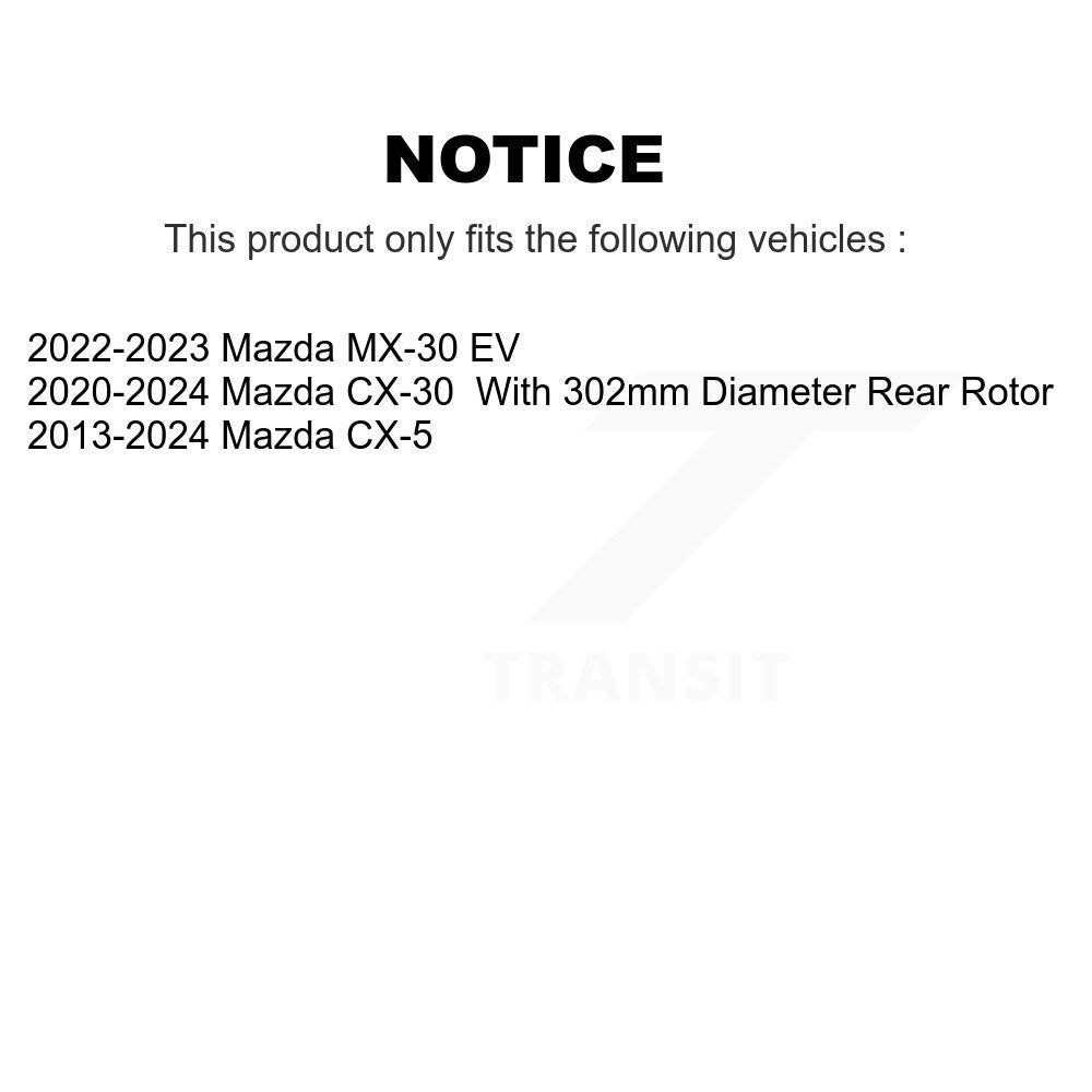 [Arrière] Kit de disque (percé rainuré revêtu) de frein pour Mazda CX-5 CX-30 MX-30 EV KD-100187