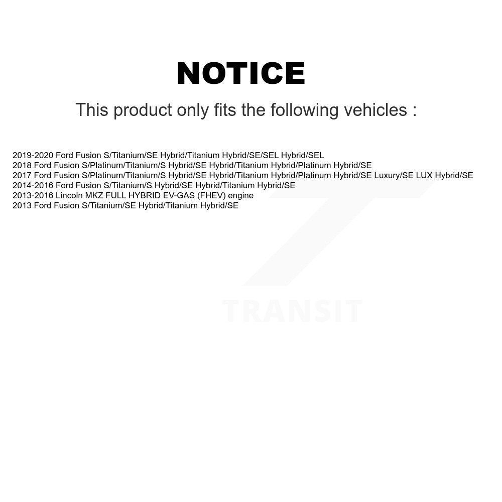 [Avant + Arrière] Kit de disque (percé rainuré revêtu) de frein pour Ford Fusion Lincoln MKZ KD-100233