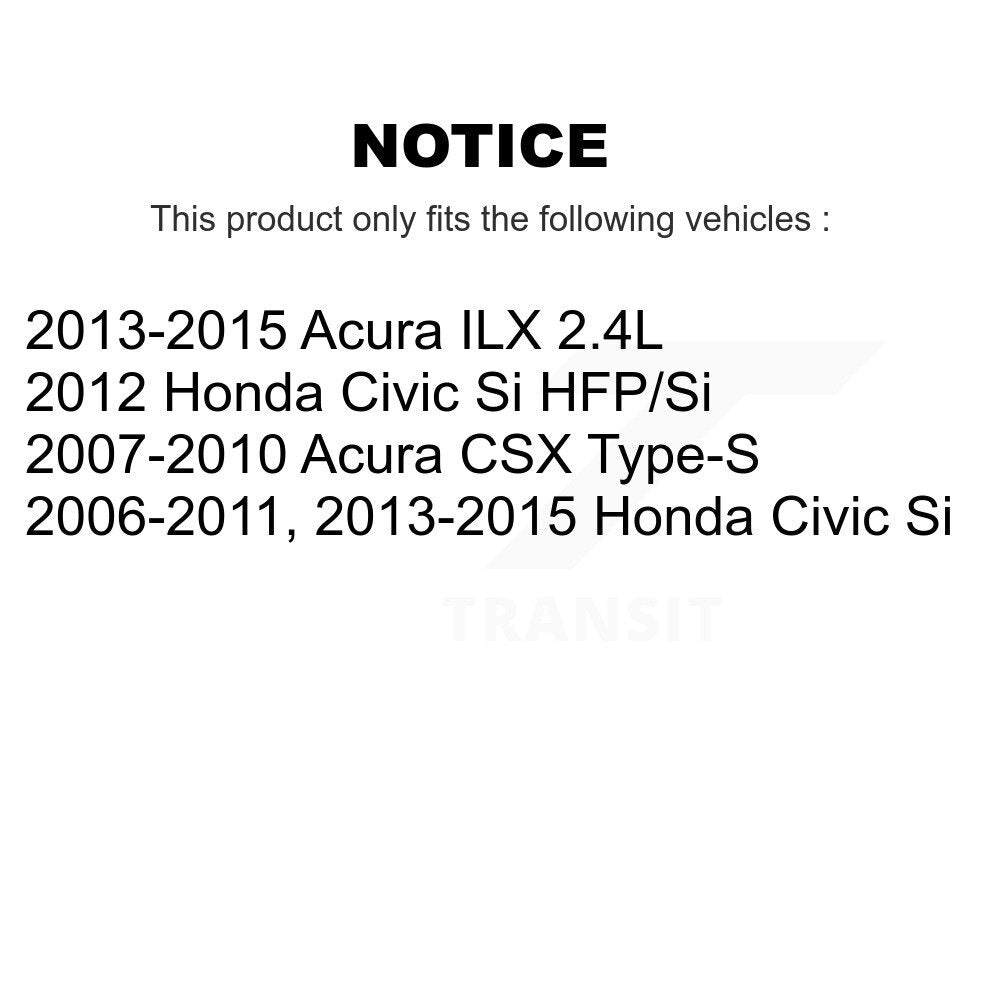 [Avant + Arrière] Kit de disque (percé rainuré revêtu) de frein pour Honda Civic Acura ILX CSX KD-100272
