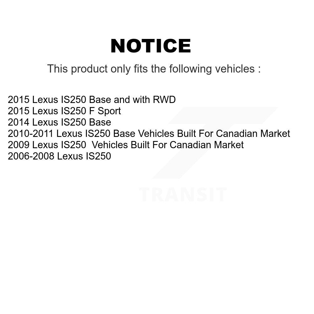 [Avant + Arrière] Kit de disque (percé rainuré revêtu) de frein pour Lexus IS250 KD-100291