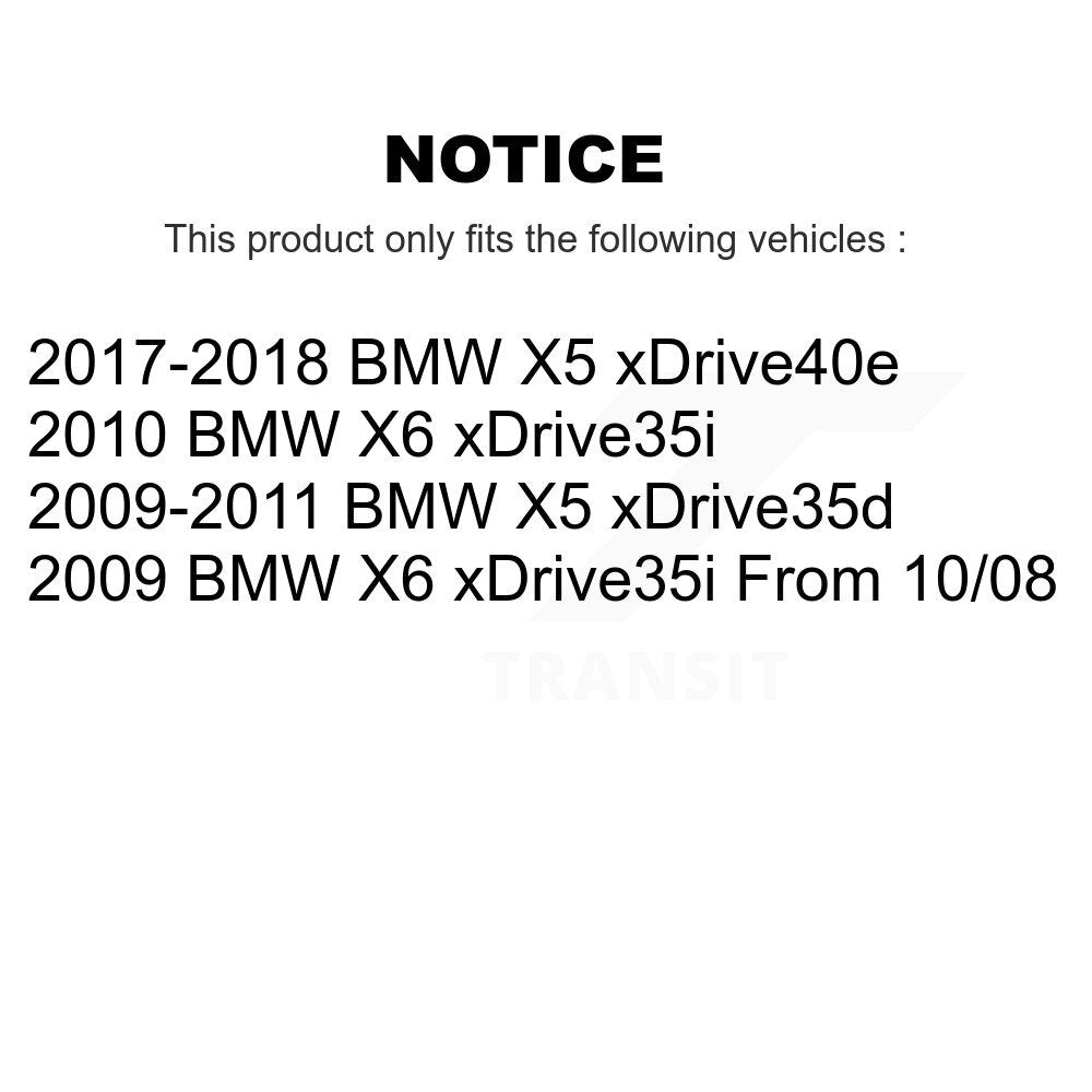 [Avant + Arrière] Kit de disque (percé rainuré revêtu) de frein pour BMW X5 X6 KD-100301
