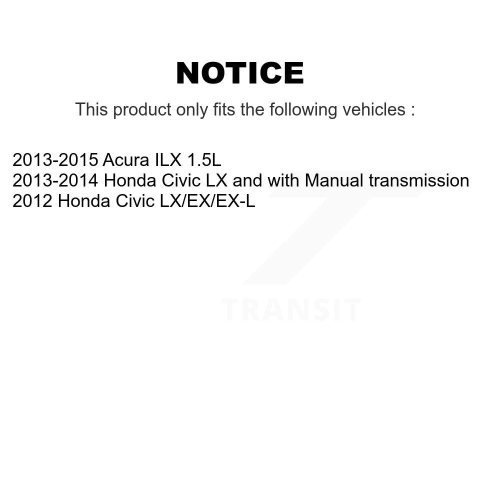 [Avant + Arrière] Kit de disque (percé rainuré revêtu) de frein pour Honda Civic Acura ILX KD-100336