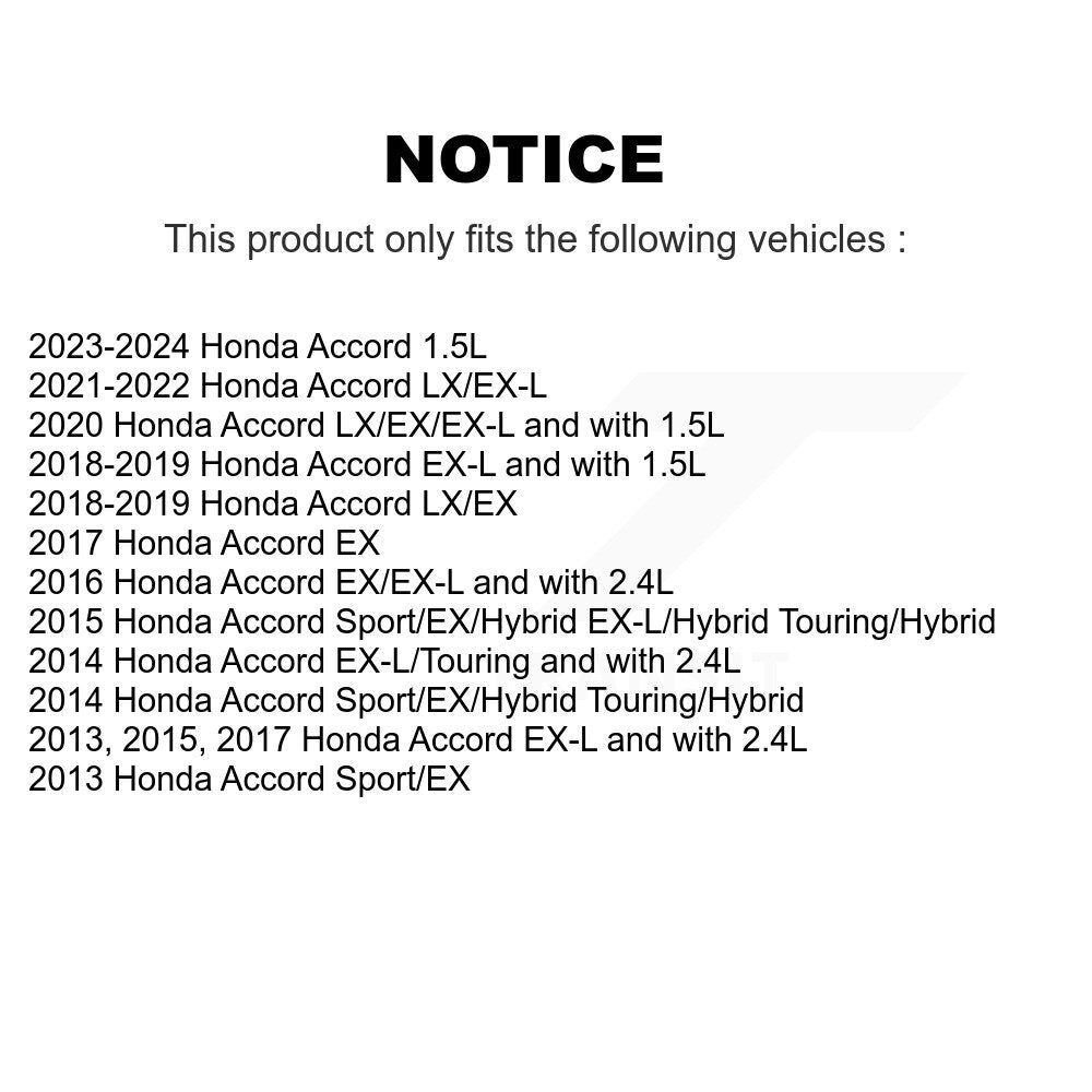 [Avant + Arrière] Kit de disque (percé rainuré revêtu) de frein pour Honda Accord KD-100343