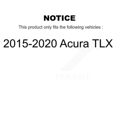 [Avant + Arrière] Kit de disque (percé rainuré revêtu) de frein pour 2015-2020 Acura TLX KD-100349