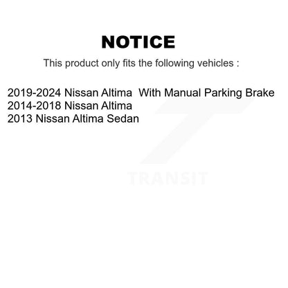 [Avant + Arrière] Kit de disque (percé rainuré revêtu) de frein pour Nissan Altima KD-100357