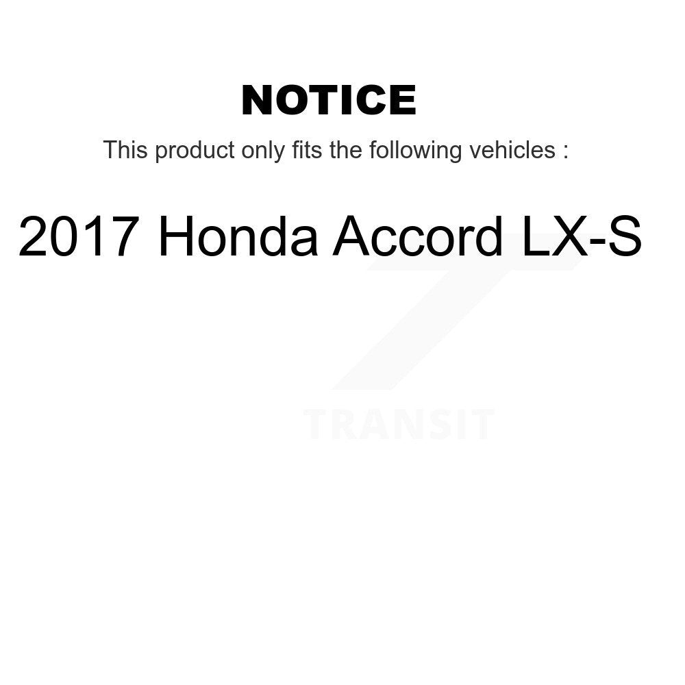 [Avant + Arrière] Kit de disque (percé rainuré revêtu) de frein pour 2017 Honda Accord LX-S KD-100359