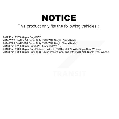 [Avant] Kit d'ensemble disque (percé rainuré revêtu) de frein à disque (percé rainuré revêtu) et moyeu pour Ford F-250 Super Duty F-350 KD-100398