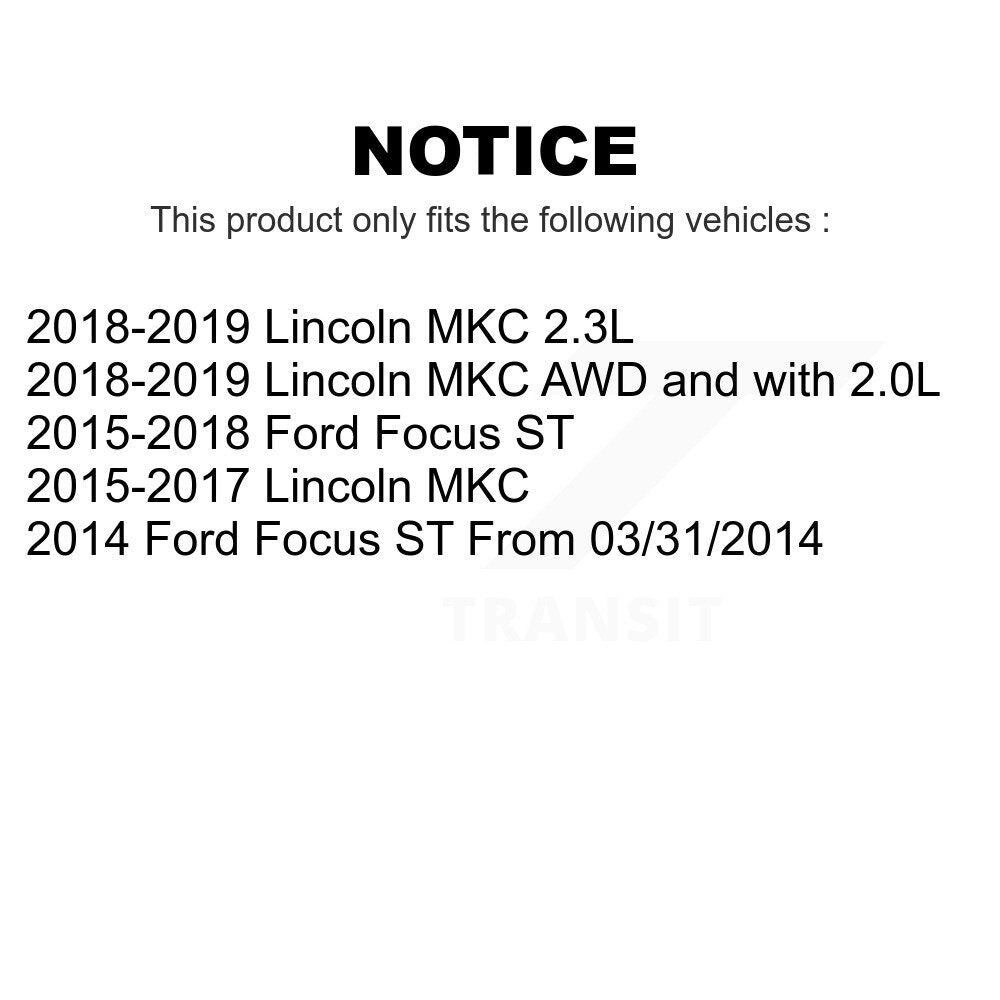 [Avant] Kit de disque (percé rainuré revêtu) de frein pour Ford Focus Lincoln MKC KD-100401