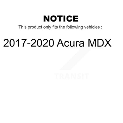 [Arrière] Kit de disque (percé rainuré revêtu) de frein pour 2017-2020 Acura MDX KD-100417