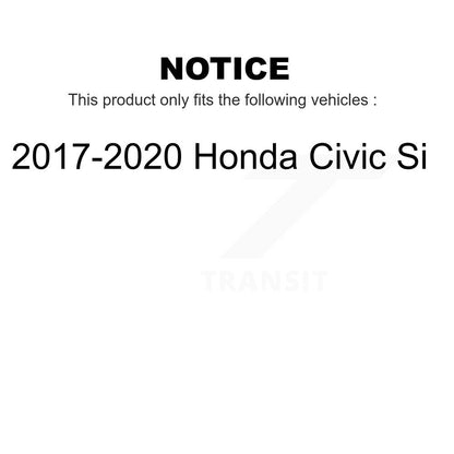 [Arrière] Kit de disque (percé rainuré revêtu) de frein pour 2017-2020 Honda Civic Si KD-100420