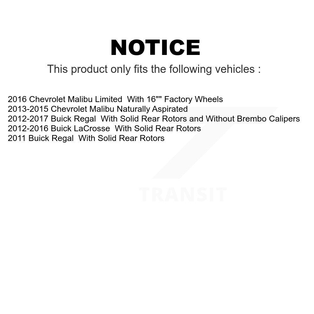 [Avant] Kit de disque (percé rainuré revêtu) de frein pour Chevrolet Malibu Buick LaCrosse Regal Limited KD-100424