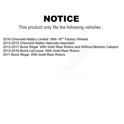 [Avant] Kit de disque (percé rainuré revêtu) de frein pour Chevrolet Malibu Buick LaCrosse Regal Limited KD-100424