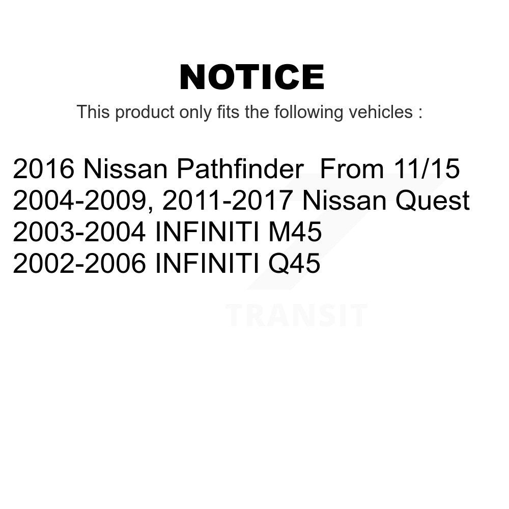 [Avant] Kit de disque (percé rainuré revêtu) de frein pour Nissan Quest Pathfinder Infiniti Q45 M45 INFINITI KD-100435