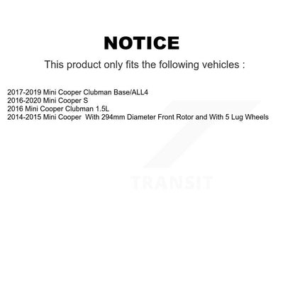 [Avant] Kit de disque (percé rainuré revêtu) de frein pour Mini Cooper Clubman KD-100452