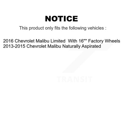 [Avant + Arrière] Kit de disque (percé rainuré revêtu) de frein pour Chevrolet Malibu Limited KD-100456