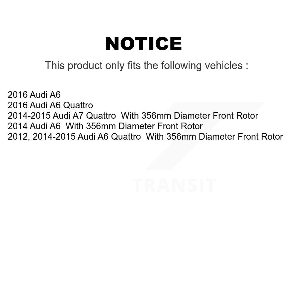 [Avant + Arrière] Kit de disque (percé rainuré revêtu) de frein pour Audi A6 Quattro A7 KD-100503