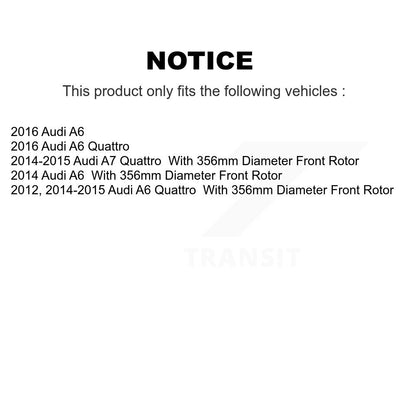 [Avant + Arrière] Kit de disque (percé rainuré revêtu) de frein pour Audi A6 Quattro A7 KD-100503