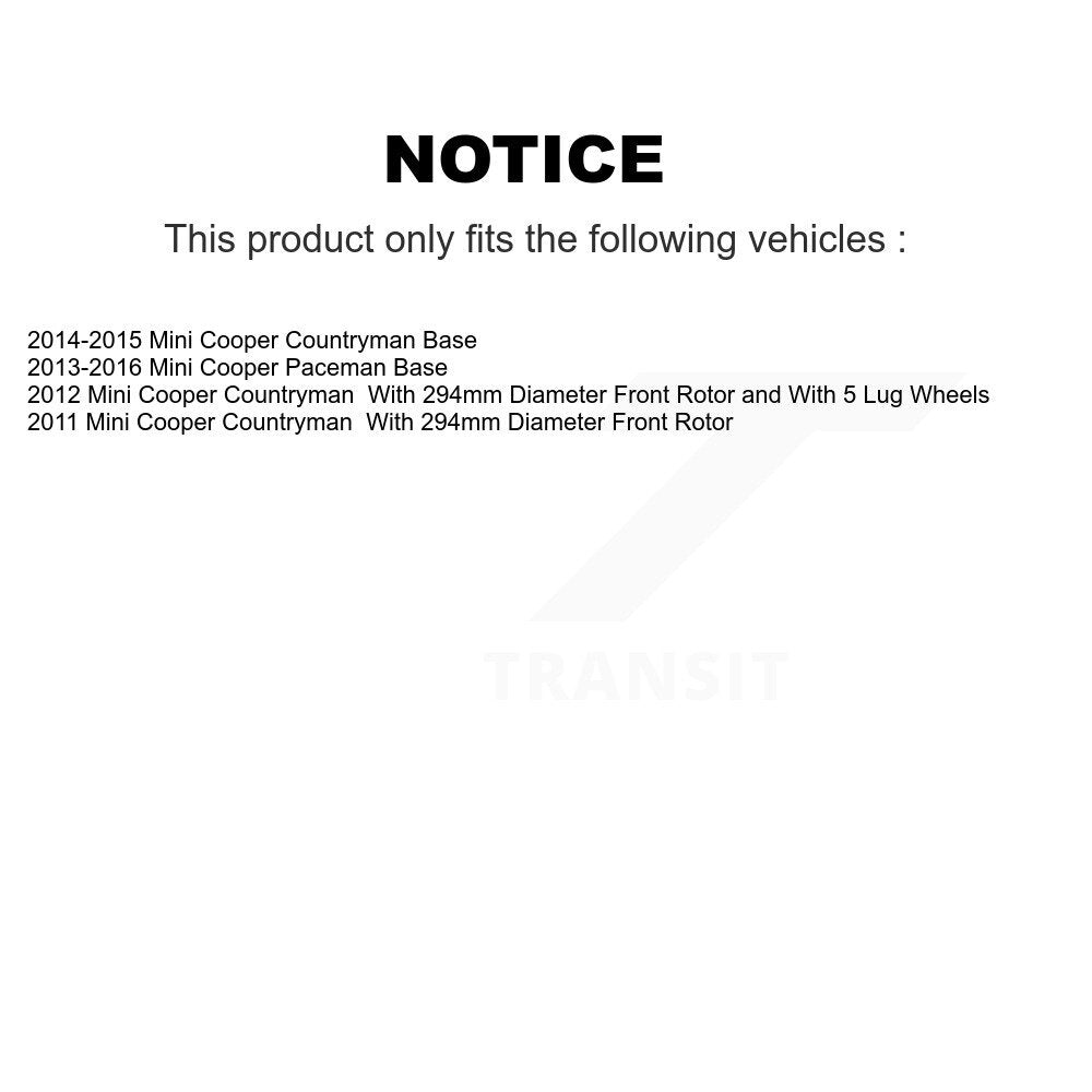 [Avant + Arrière] Kit de disque (percé rainuré revêtu) de frein pour Mini Cooper Countryman Paceman KD-100505