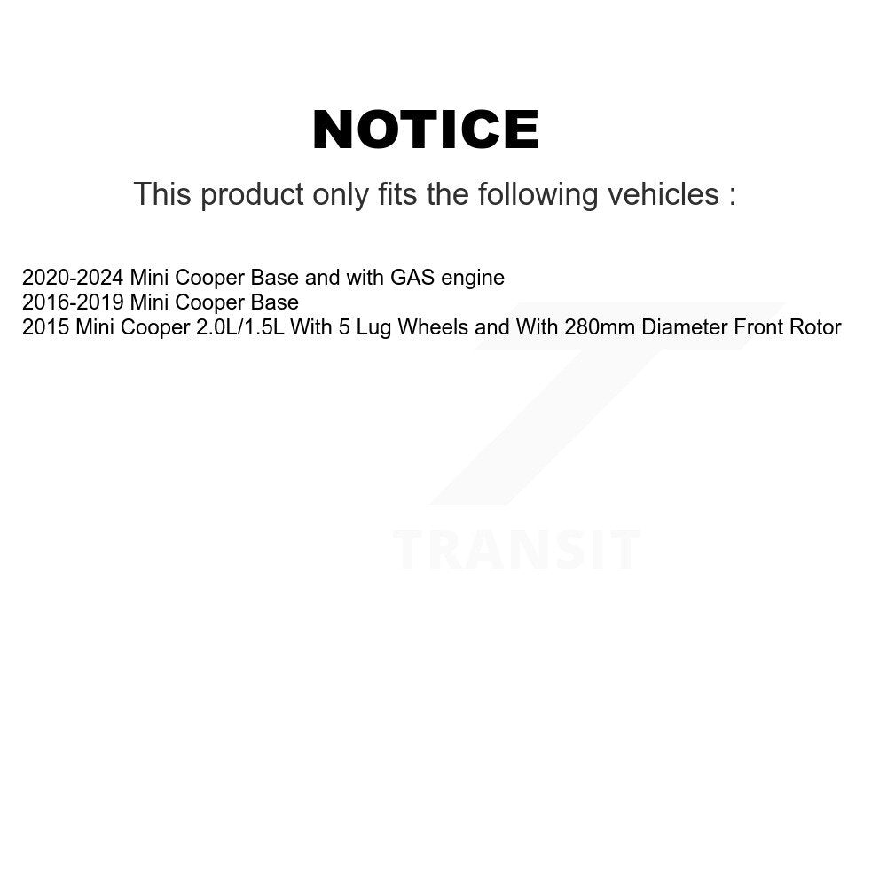 [Avant + Arrière] Kit de disque (percé rainuré revêtu) de frein pour Mini Cooper KD-100514