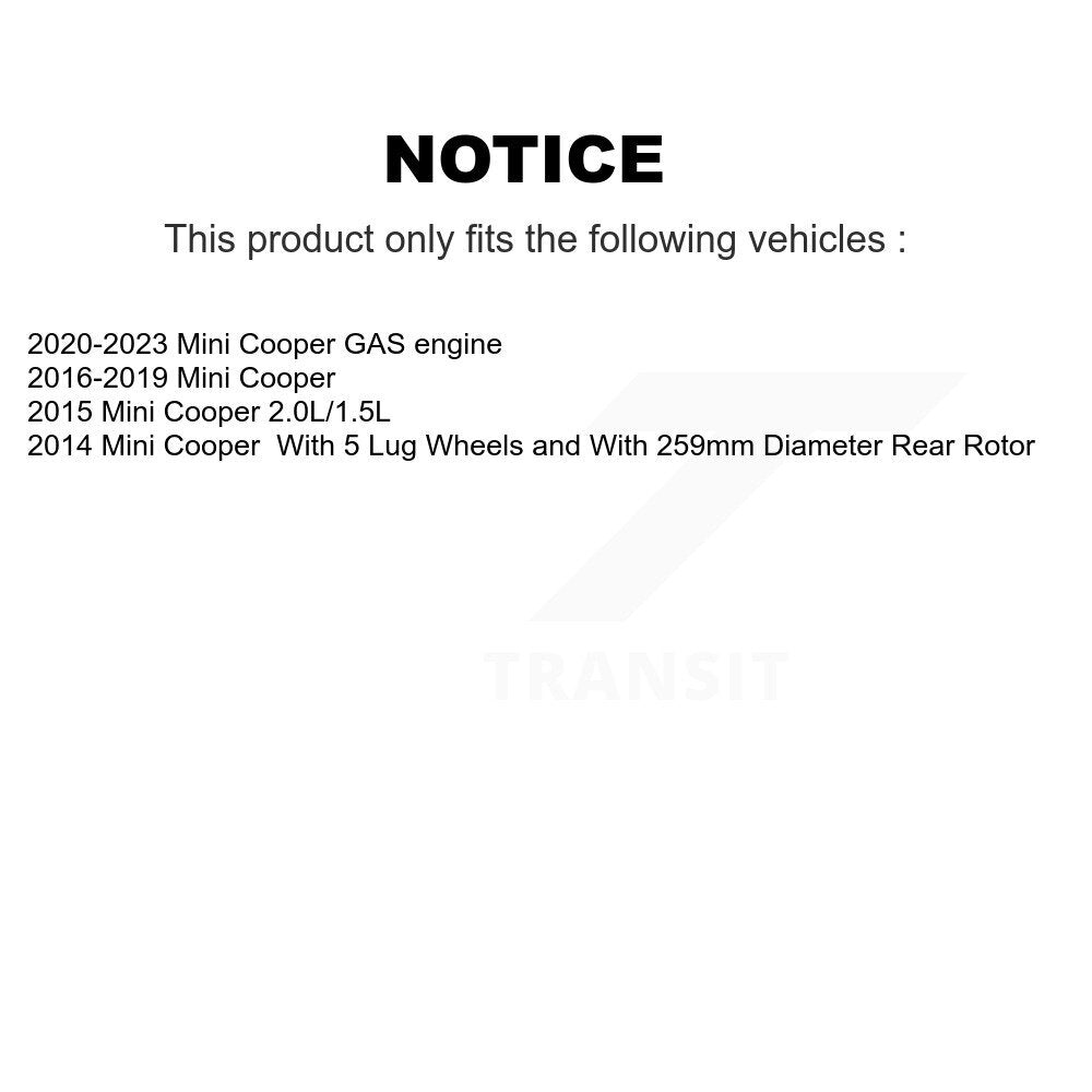 [Arrière] Disque de frein pour Mini Cooper KD-100550