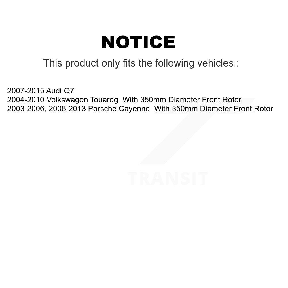 [Avant] Kit de disque (percé rainuré revêtu) de frein pour Audi Q7 Porsche Cayenne Volkswagen Touareg 911 KD-100569