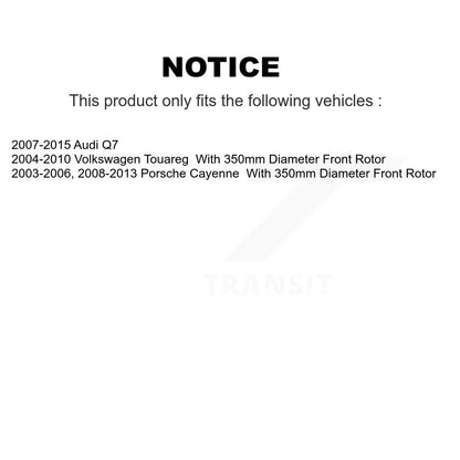 [Avant] Kit de disque (percé rainuré revêtu) de frein pour Audi Q7 Porsche Cayenne Volkswagen Touareg 911 KD-100569