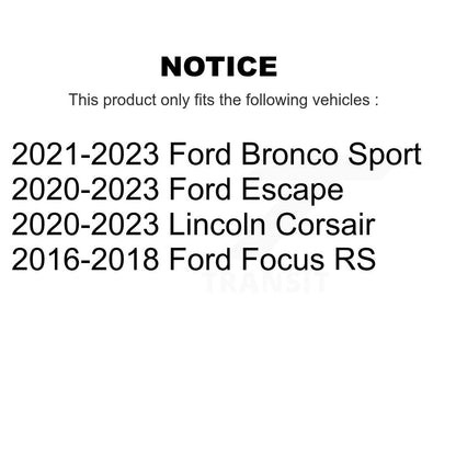[Arrière] Disque de frein pour Ford Escape Bronco Sport Focus Lincoln Corsair KD-100633