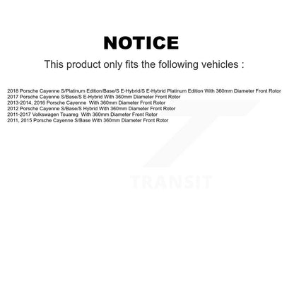 [Avant et Arrière] Disque de frein pour Volkswagen Touareg Porsche Cayenne KD-100636