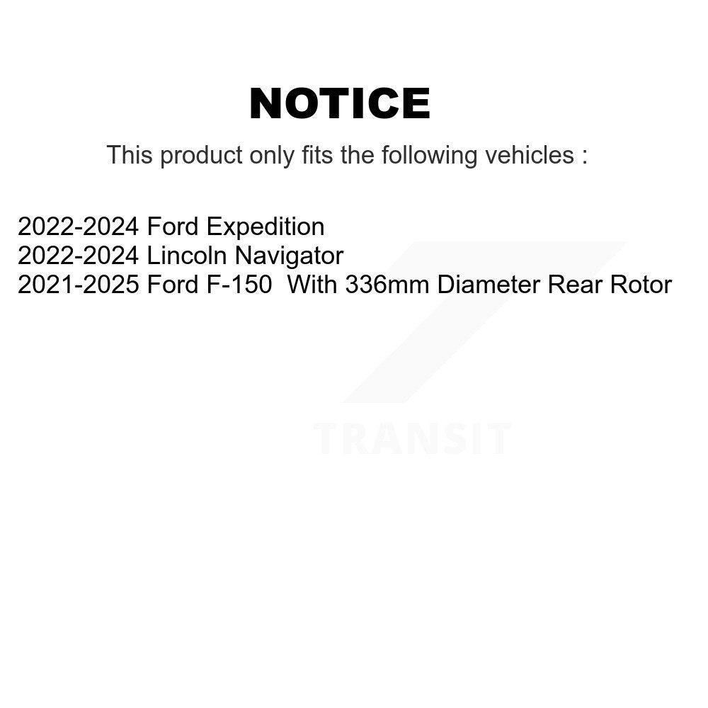 [Avant et Arrière] Disque de frein pour Ford F-150 Expedition Lincoln Navigator KD-100670