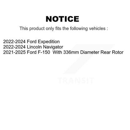 [Avant et Arrière] Disque de frein pour Ford F-150 Expedition Lincoln Navigator KD-100670