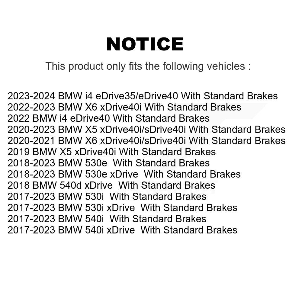 [Avant] Disque de frein pour BMW X5 i4 X6 530i xDrive 540i 530e 540d KD-100709