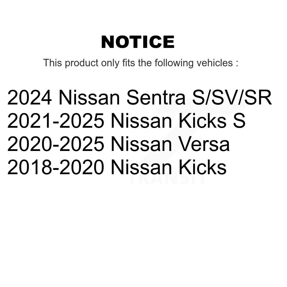 [Avant] Disque de frein pour Nissan Kicks Sentra Versa KD-100744
