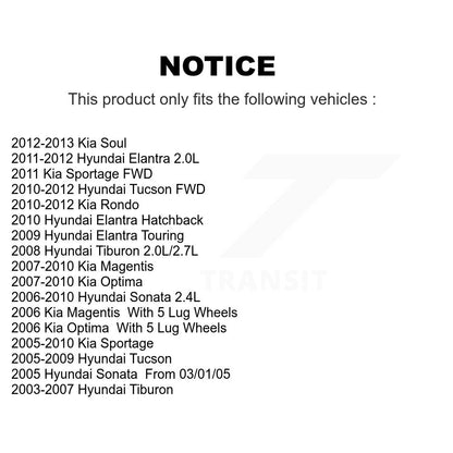 [Avant] Disque de frein pour Hyundai Elantra Tucson Kia Sonata Sportage Soul KD-100746