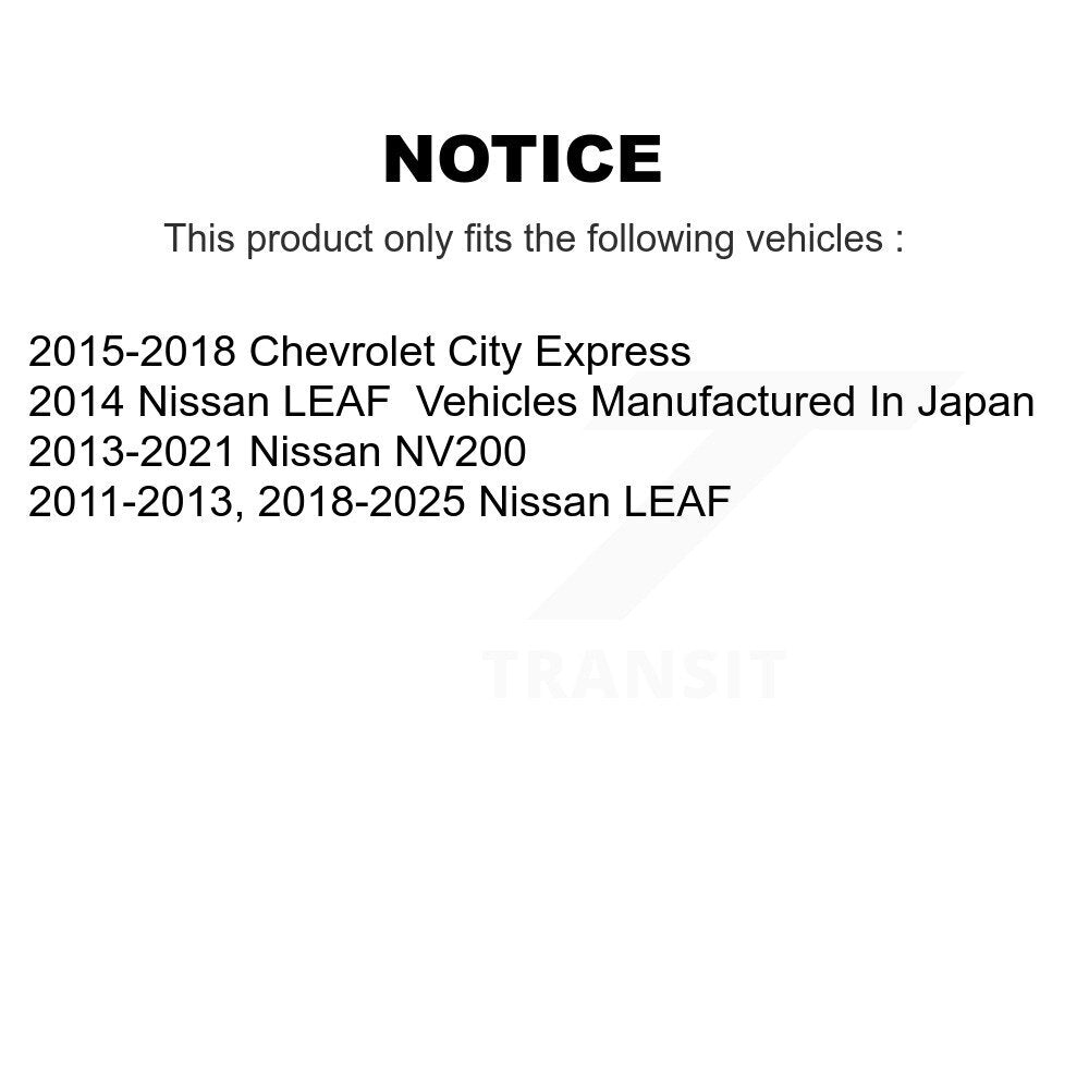 [Avant] Disque de frein pour Nissan LEAF NV200 Chevrolet City Express KD-100749
