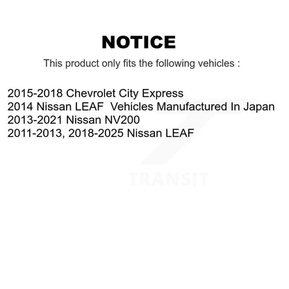 [Avant] Disque de frein pour Nissan LEAF NV200 Chevrolet City Express KD-100749