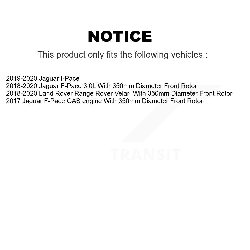 [Avant] Disque de frein pour Jaguar F-Pace Land Rover Range Velar I-Pace KD-100753