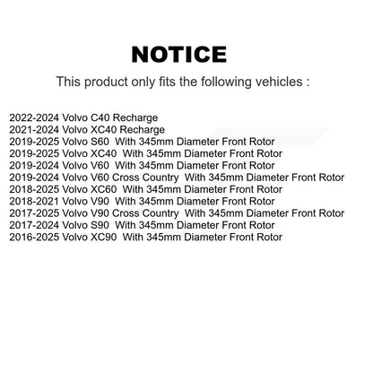 [Avant] Disque de frein pour Volvo XC60 XC90 XC40 Recharge S60 V60 Cross Country KD-100756
