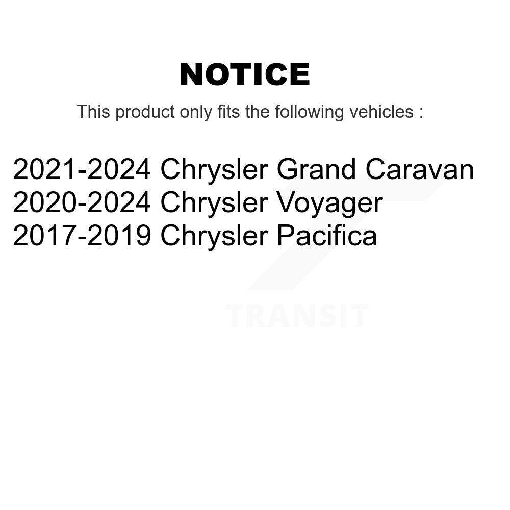 [Avant et Arrière] Disque de frein pour Chrysler Pacifica Grand Caravan Voyager KD-100792