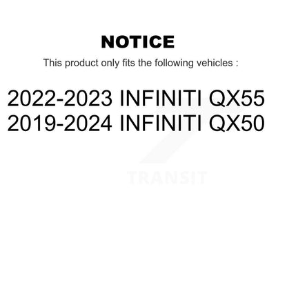 [Avant et Arrière] Disque de frein pour INFINITI QX50 QX55 KD-100793