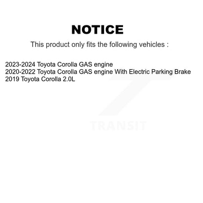 [Avant et Arrière] Disque de frein pour Toyota Corolla KD-100805